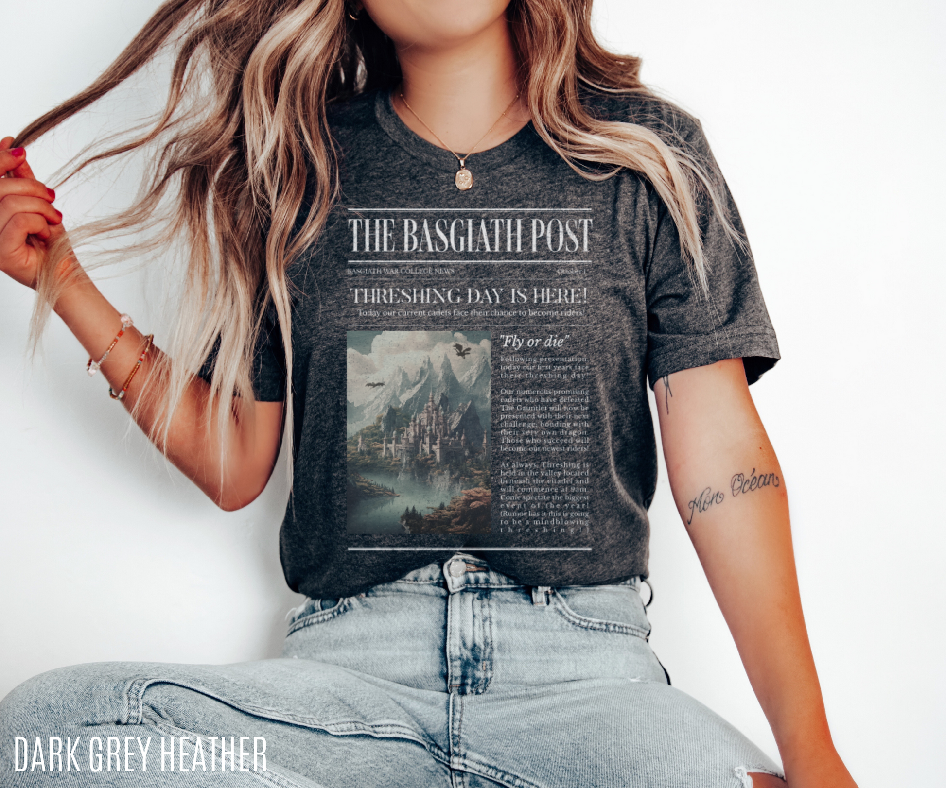 The Basgiath Post Shirt | Fourth Wing Merch - TheLibraryCloset