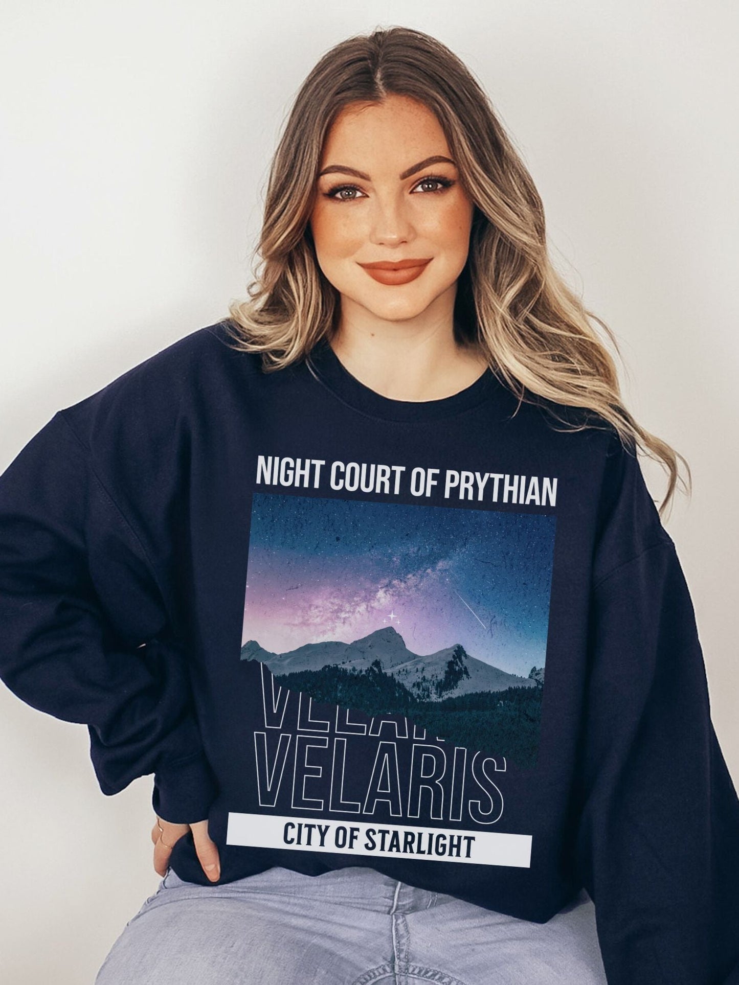 Velaris Night Court of Prythian Sweatshirt | ACOTAR Merch - TheLibraryCloset