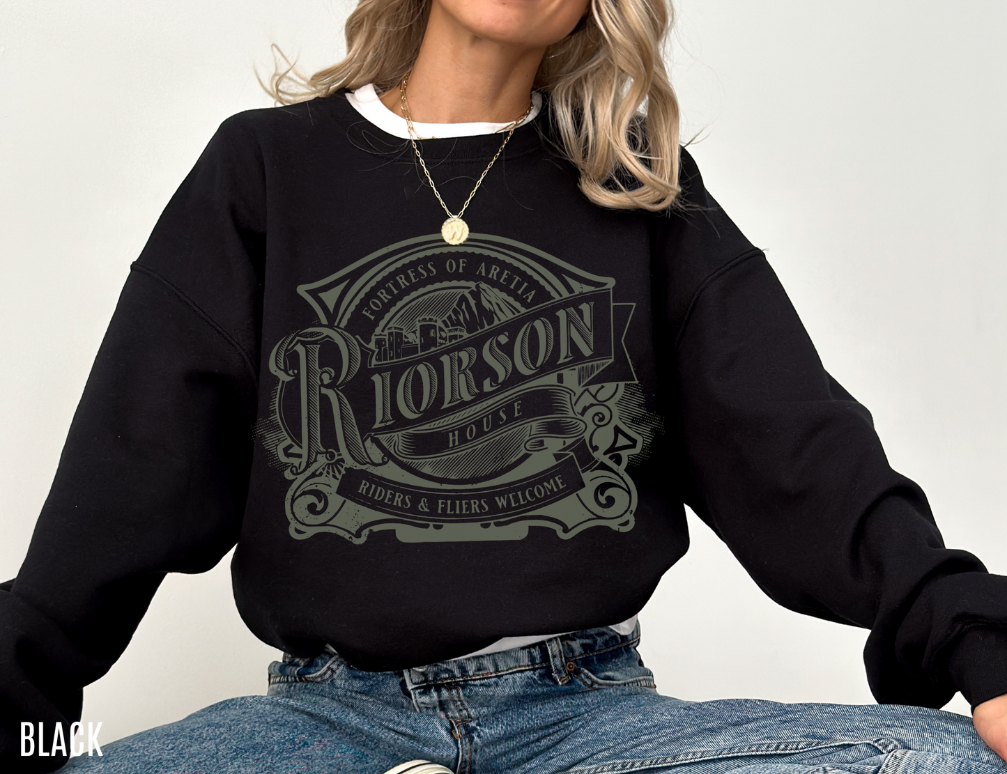 Riorson House Sweatshirt | Fourth Wing Merch - TheLibraryCloset