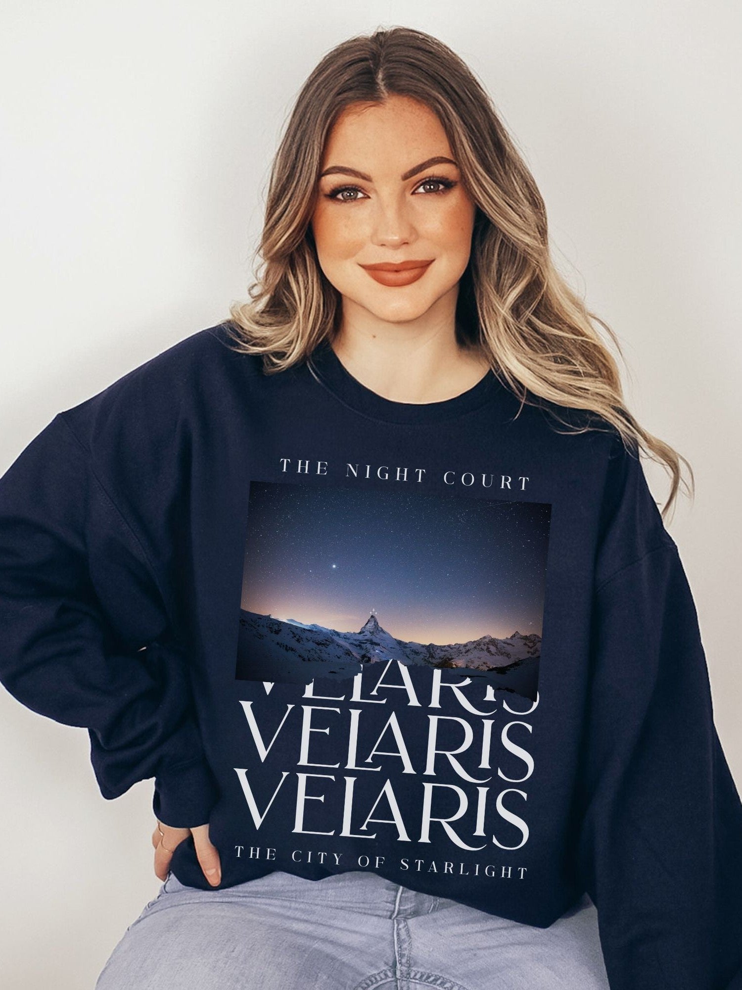 Velaris The Night Court Sweatshirt | ACOTAR Merch - TheLibraryCloset