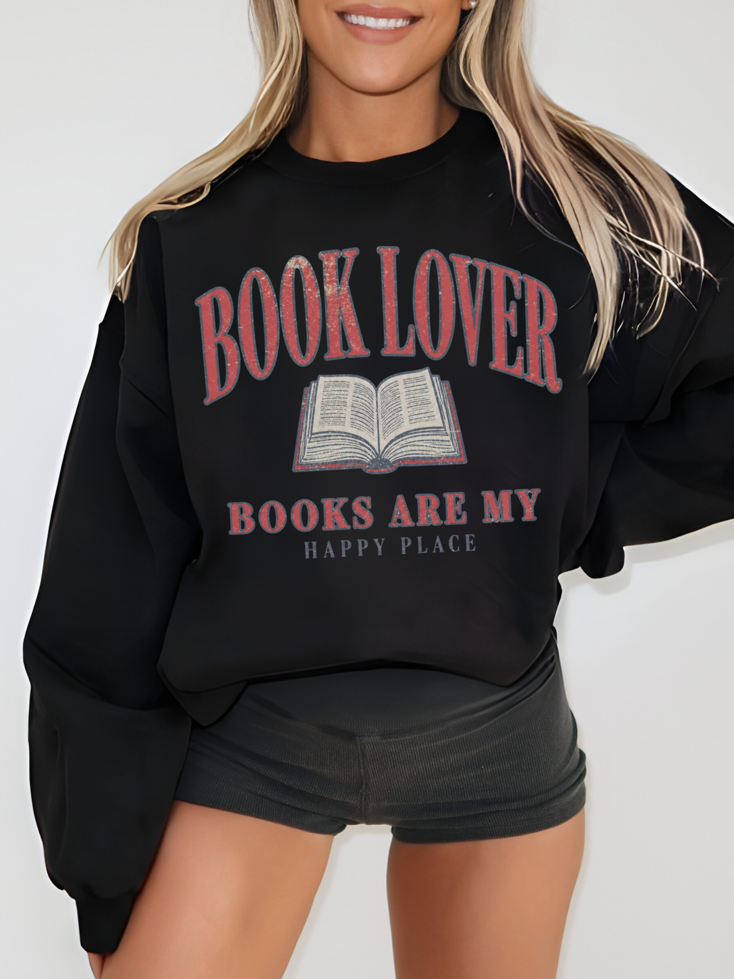 Book Lover Vintage Sweatshirt | Gift for Bookworms & Readers