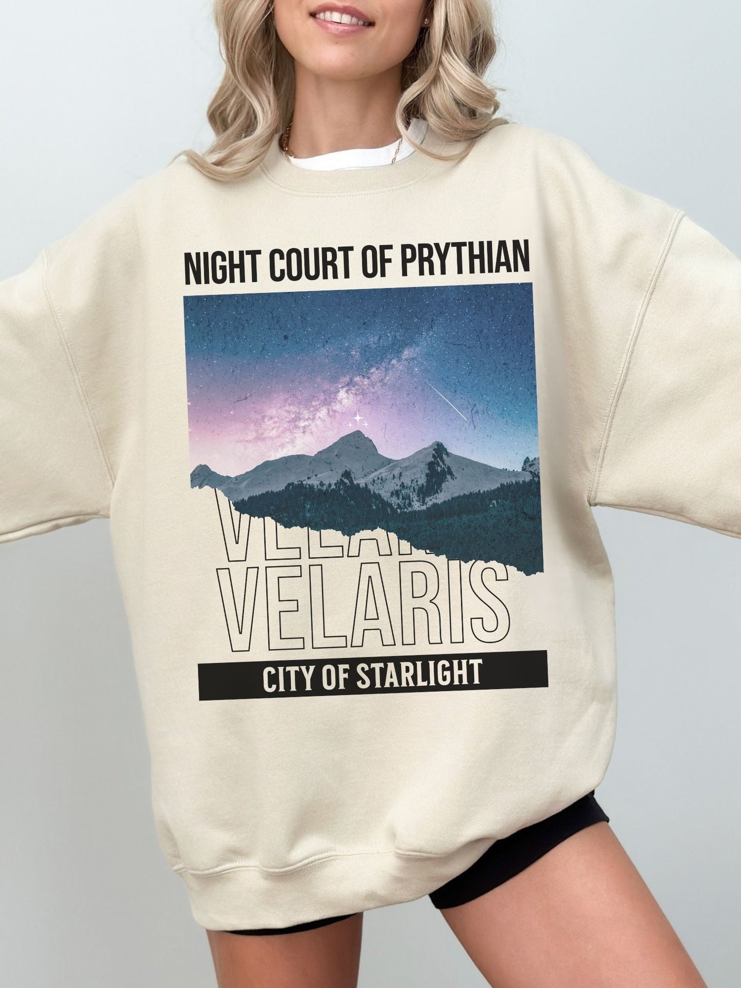 Velaris Night Court of Prythian Sweatshirt | ACOTAR Merch - TheLibraryCloset
