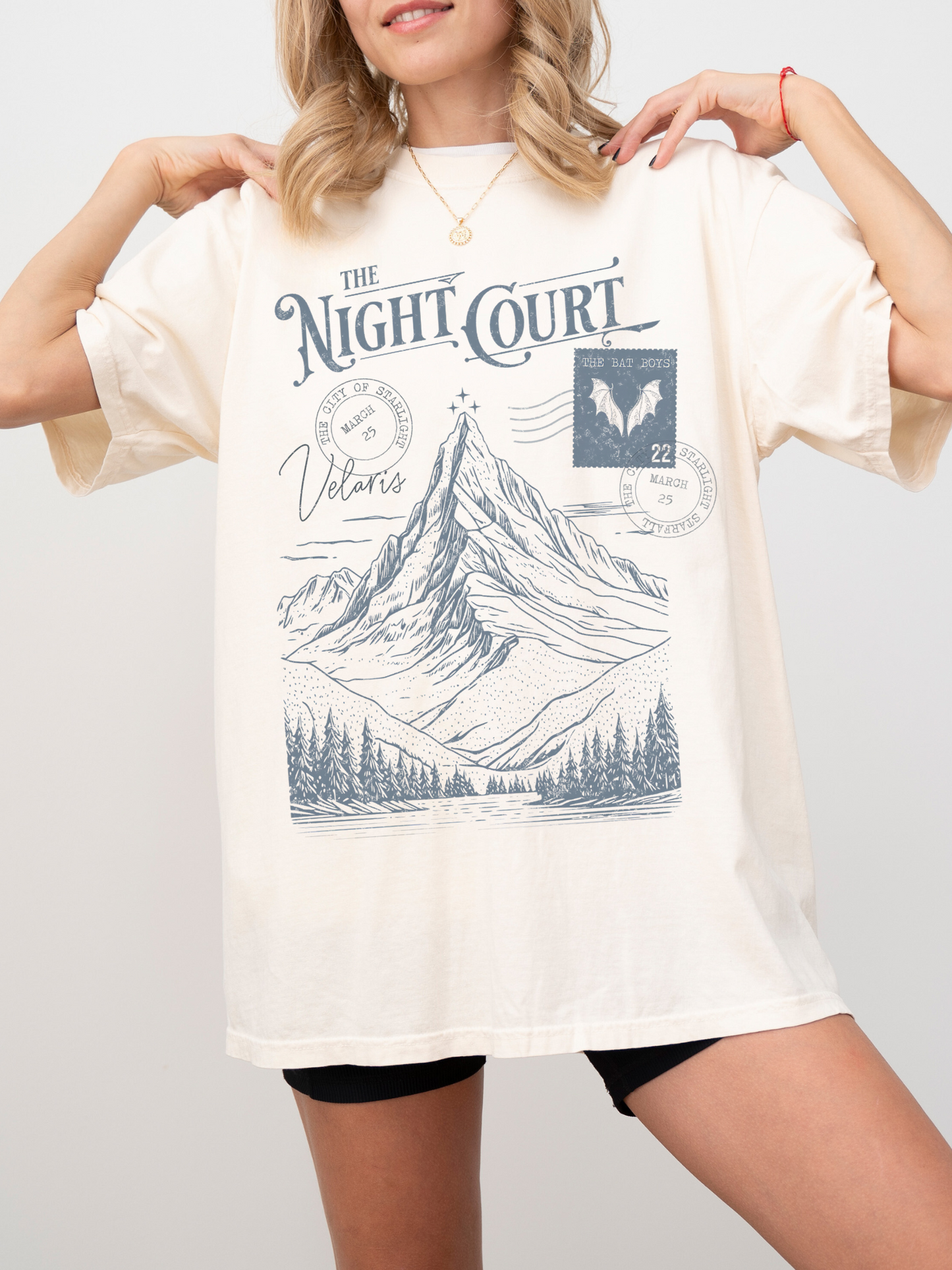 The Night Court Postcard Shirt | ACOTAR Merch