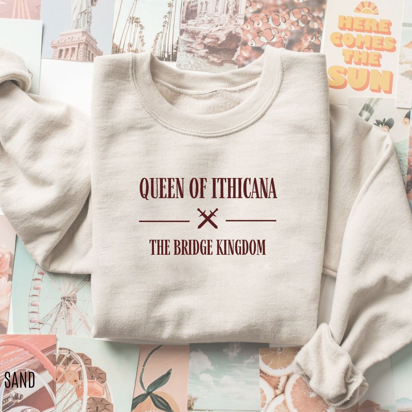 Queen of Ithicana The Bridge Kingdom Sweatshirt - TheLibraryCloset