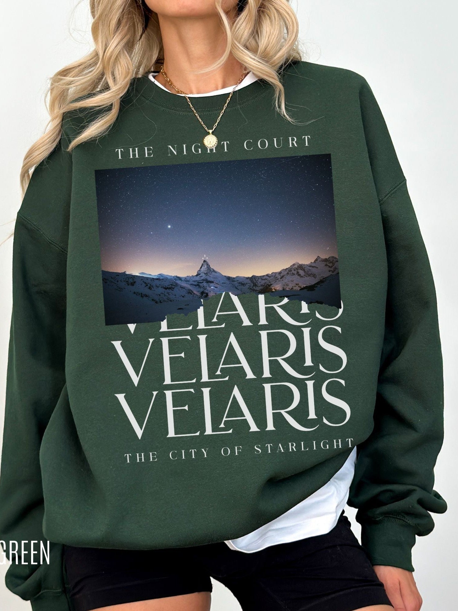 Velaris The Night Court Sweatshirt | ACOTAR Merch - TheLibraryCloset