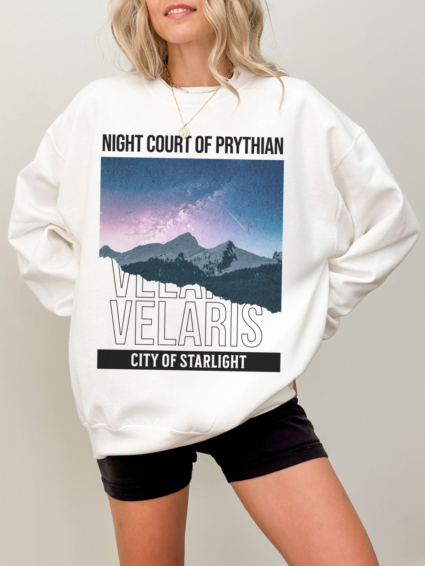 Velaris Night Court of Prythian Sweatshirt | ACOTAR Merch - TheLibraryCloset