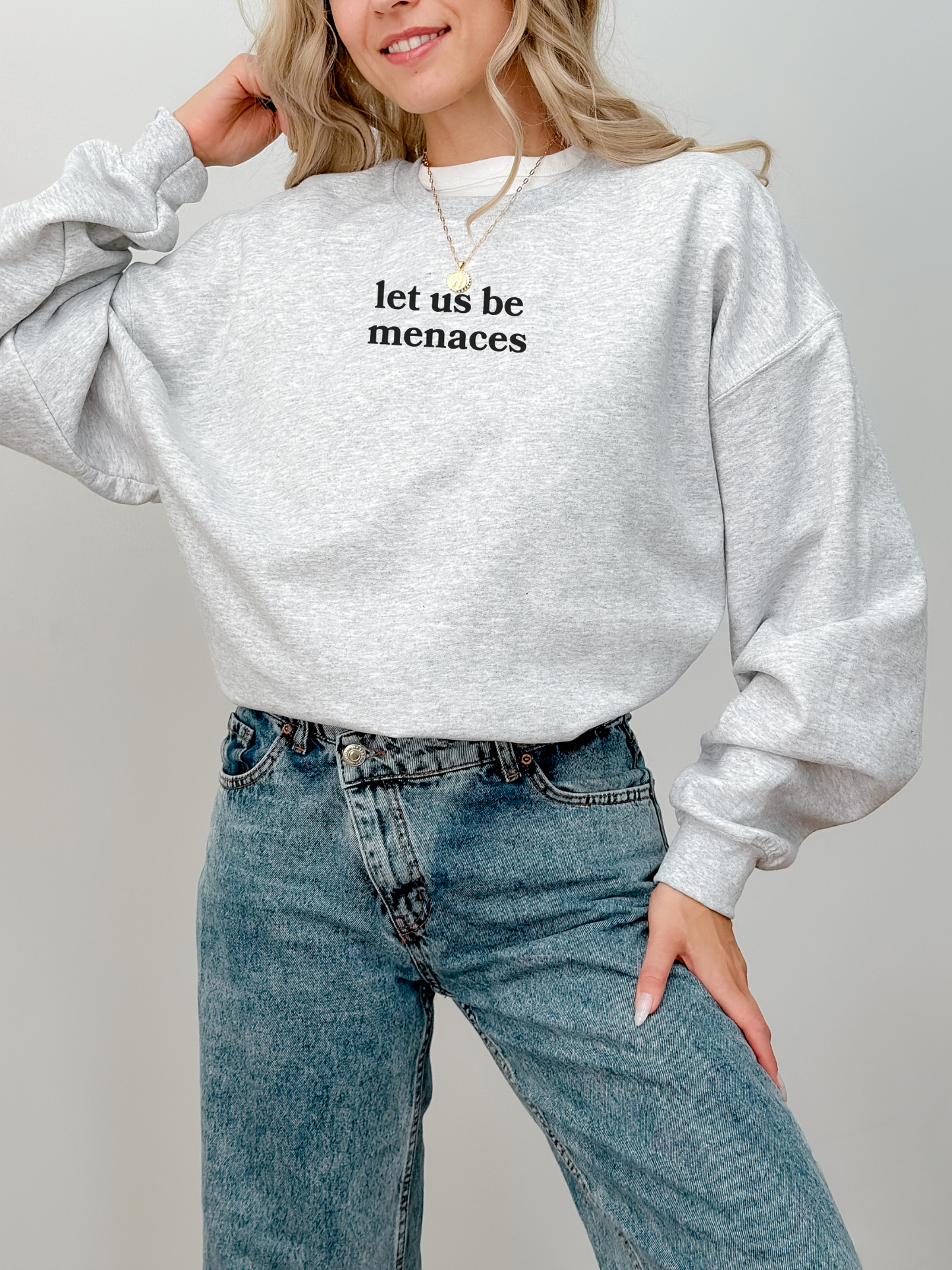 Let us be menaces Sweatshirt | Fourth Wing Onyx Storm Merch