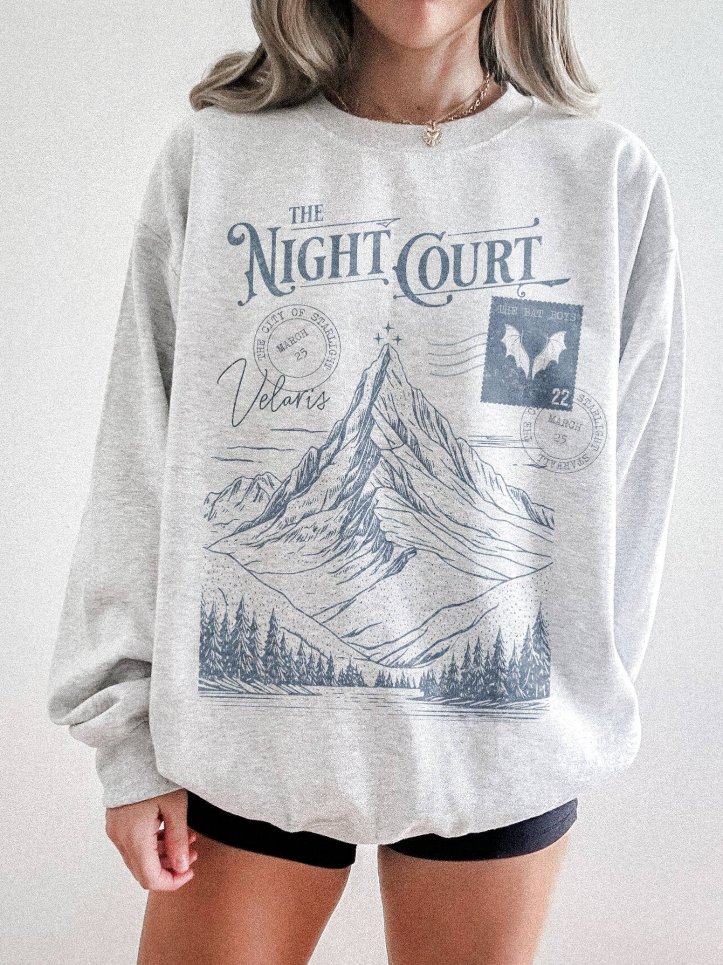 The Night Court Postcard Sweatshirt | ACOTAR Merch