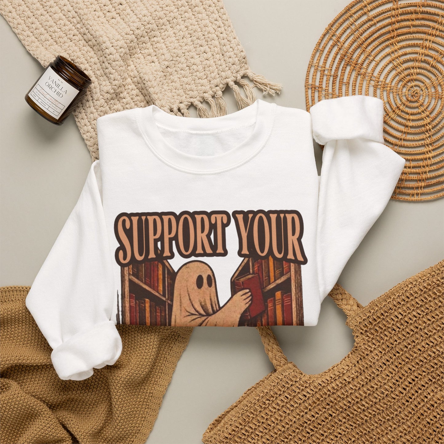 Support Your Local Bookstore Sweatshirt | Book Lover Gift