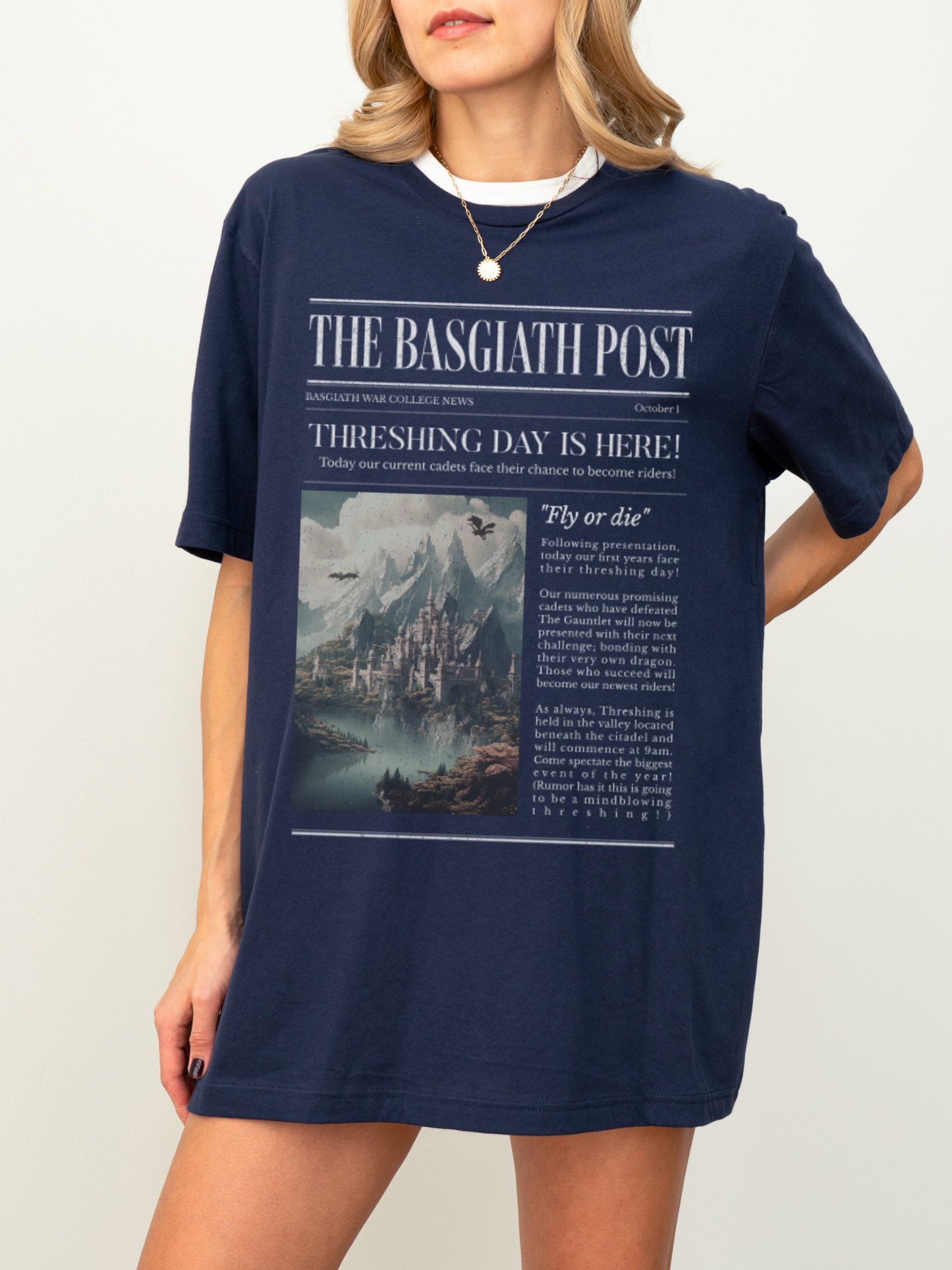 The Basgiath Post Shirt | Fourth Wing Merch
