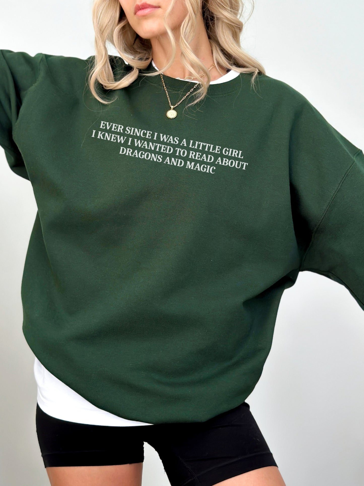 Dragons & Magic Reader Sweatshirt | Book Lover Gift for Her