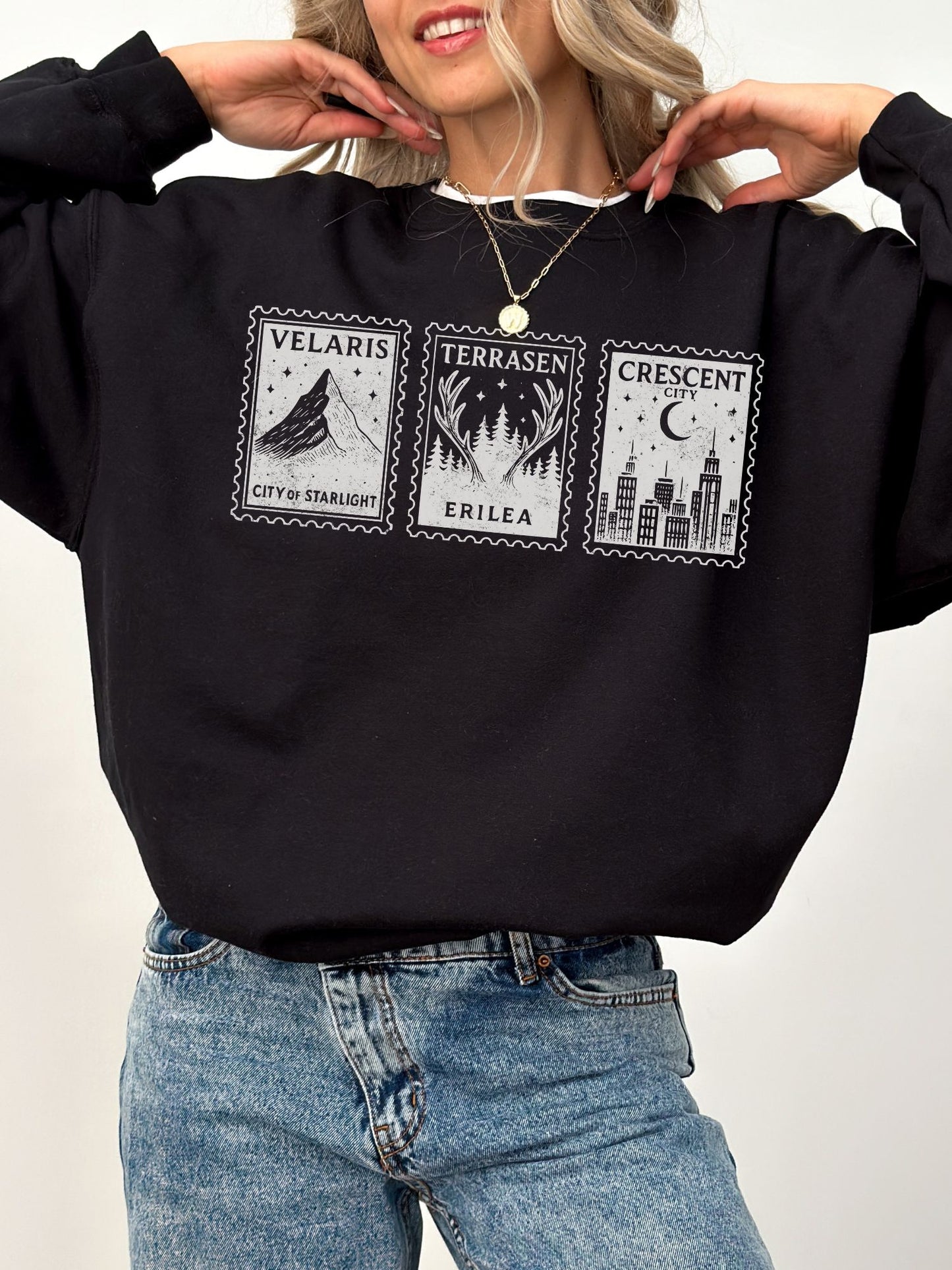 Sarah J Maas Stamps Sweatshirt | ACOTAR Merch