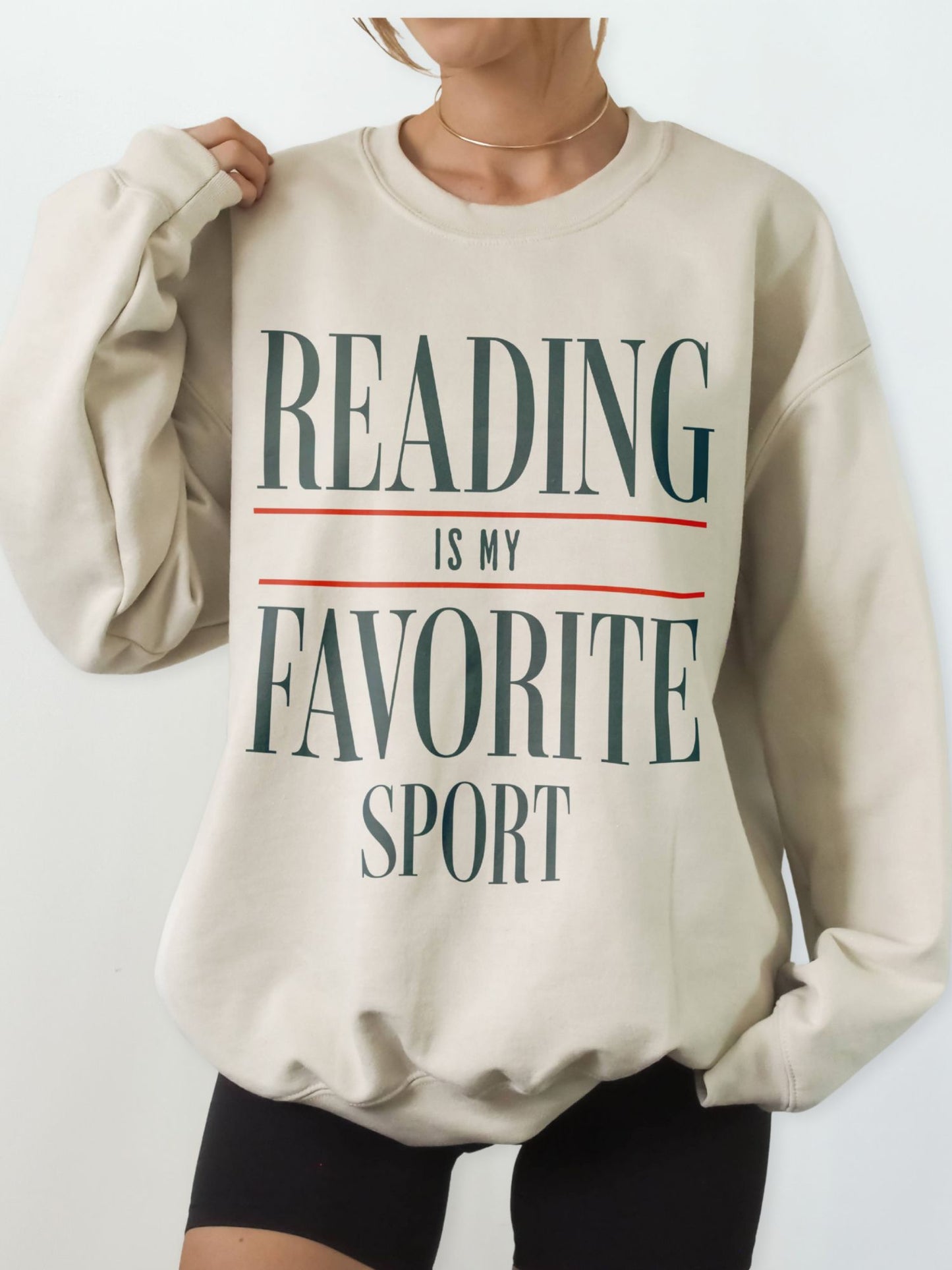 Reading Is My Favorite Sport Sweatshirt | Book Lover Gift