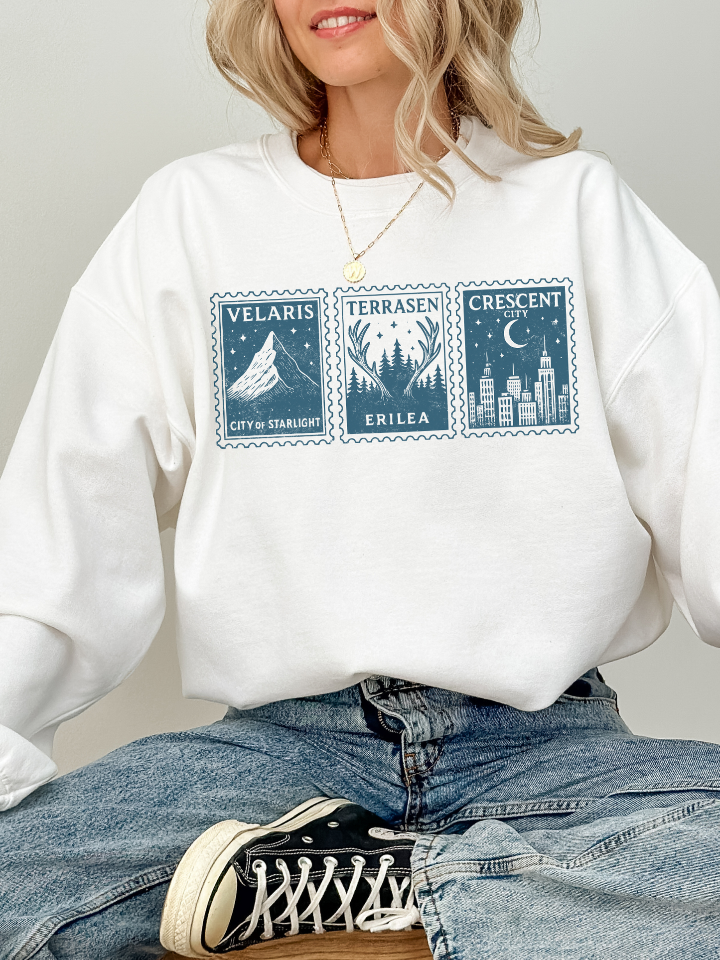 Sarah J Maas Stamps Sweatshirt | ACOTAR Merch