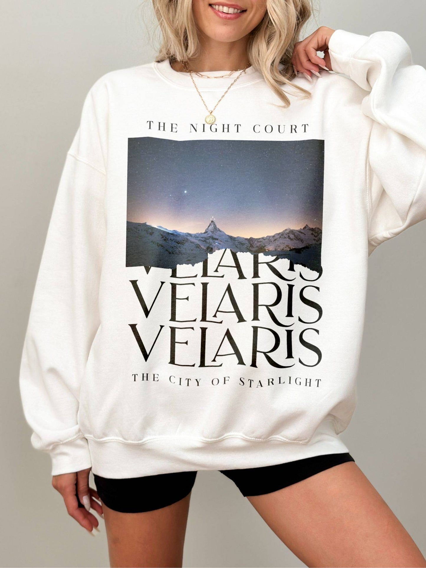 Velaris The Night Court Sweatshirt | ACOTAR Merch - TheLibraryCloset