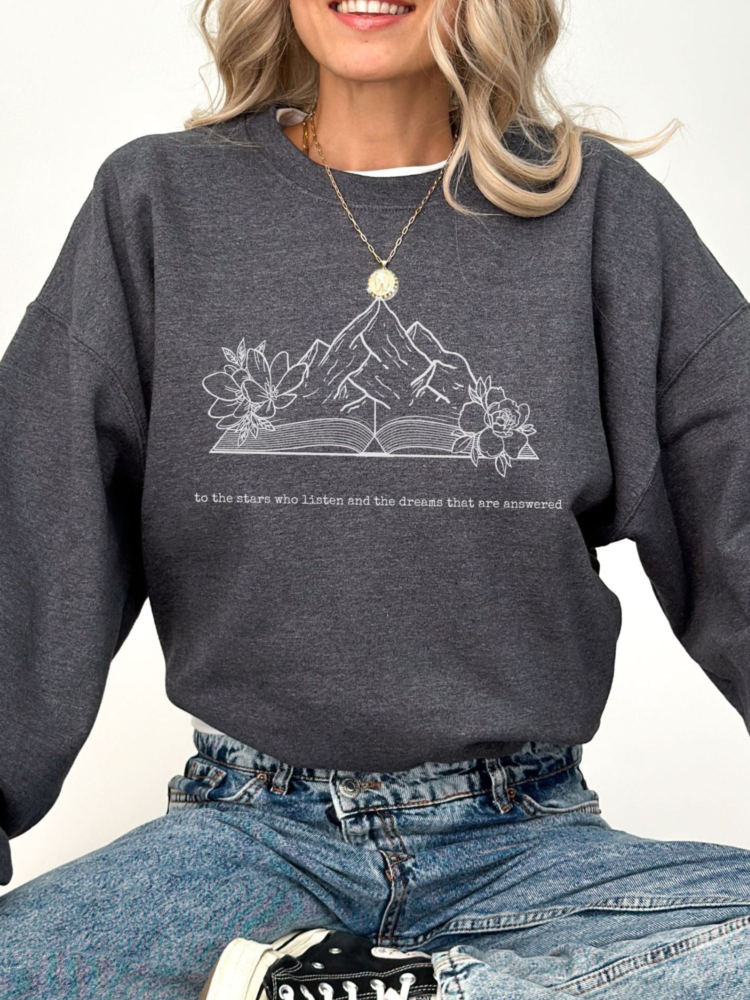 To The Stars Who Listen Sweatshirt | ACOTAR Merch - TheLibraryCloset