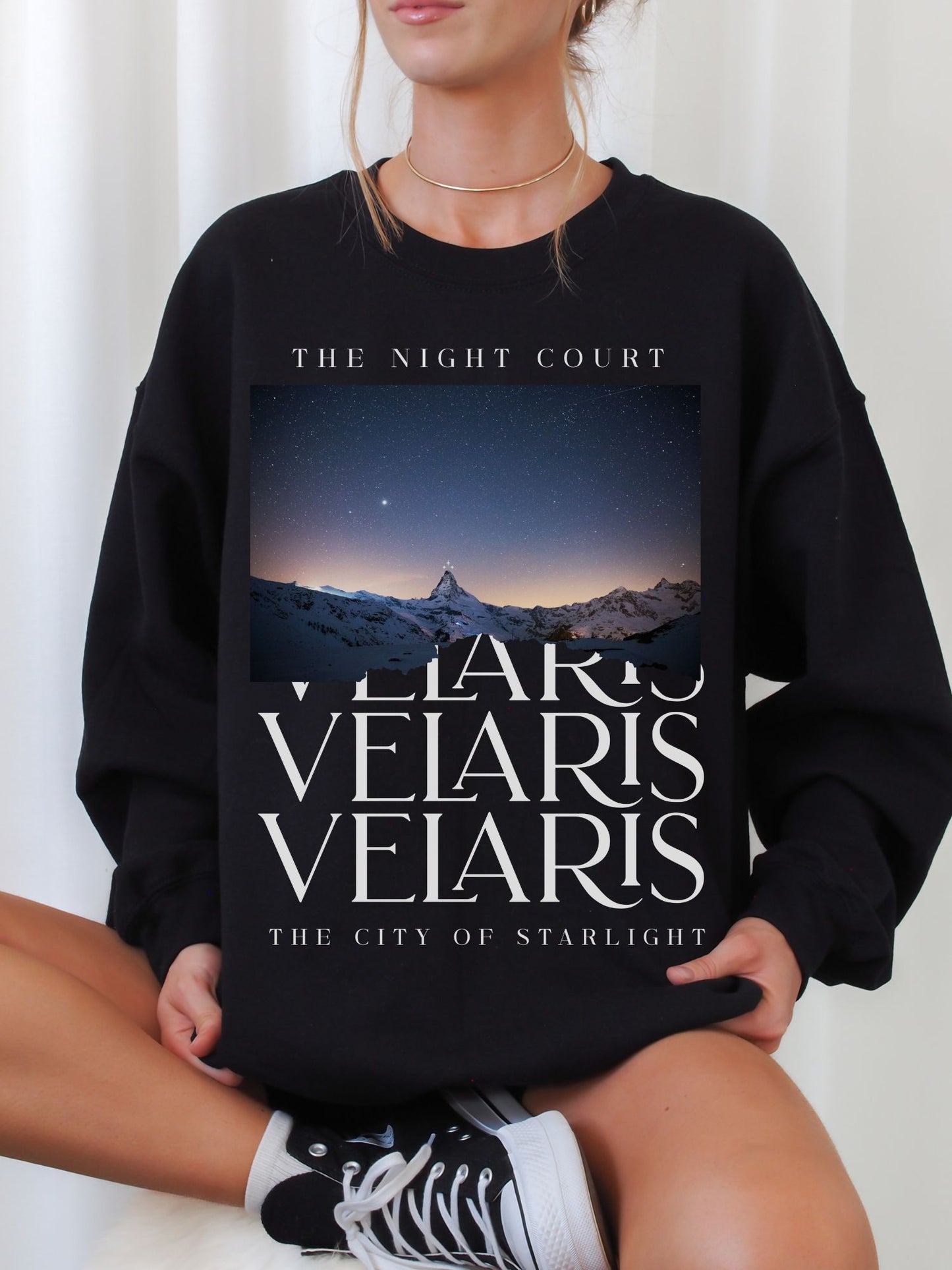 Velaris The Night Court Sweatshirt | ACOTAR Merch - TheLibraryCloset