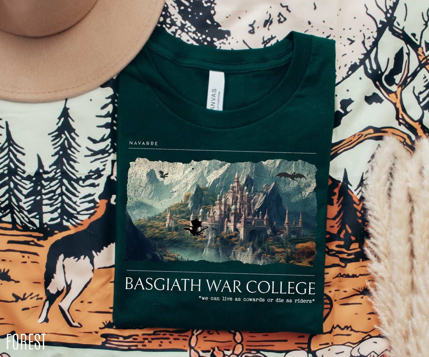 Basgiath War College Shirt | Fourth Wing Merch - TheLibraryCloset