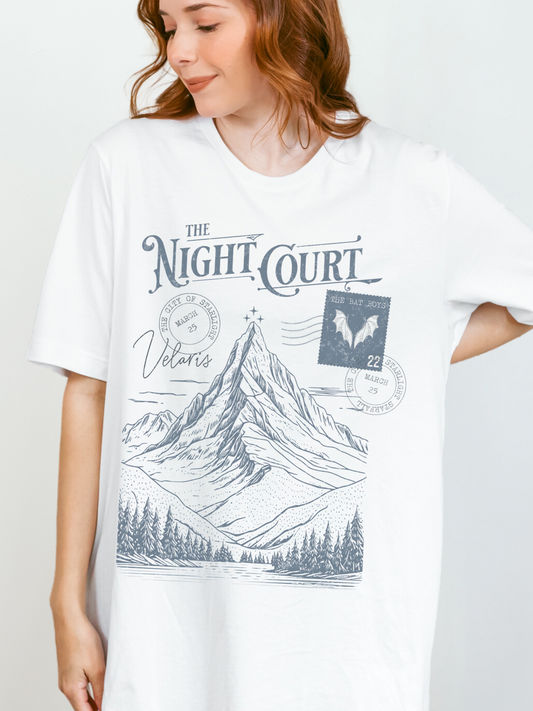 The Night Court Postcard Shirt | ACOTAR Merch