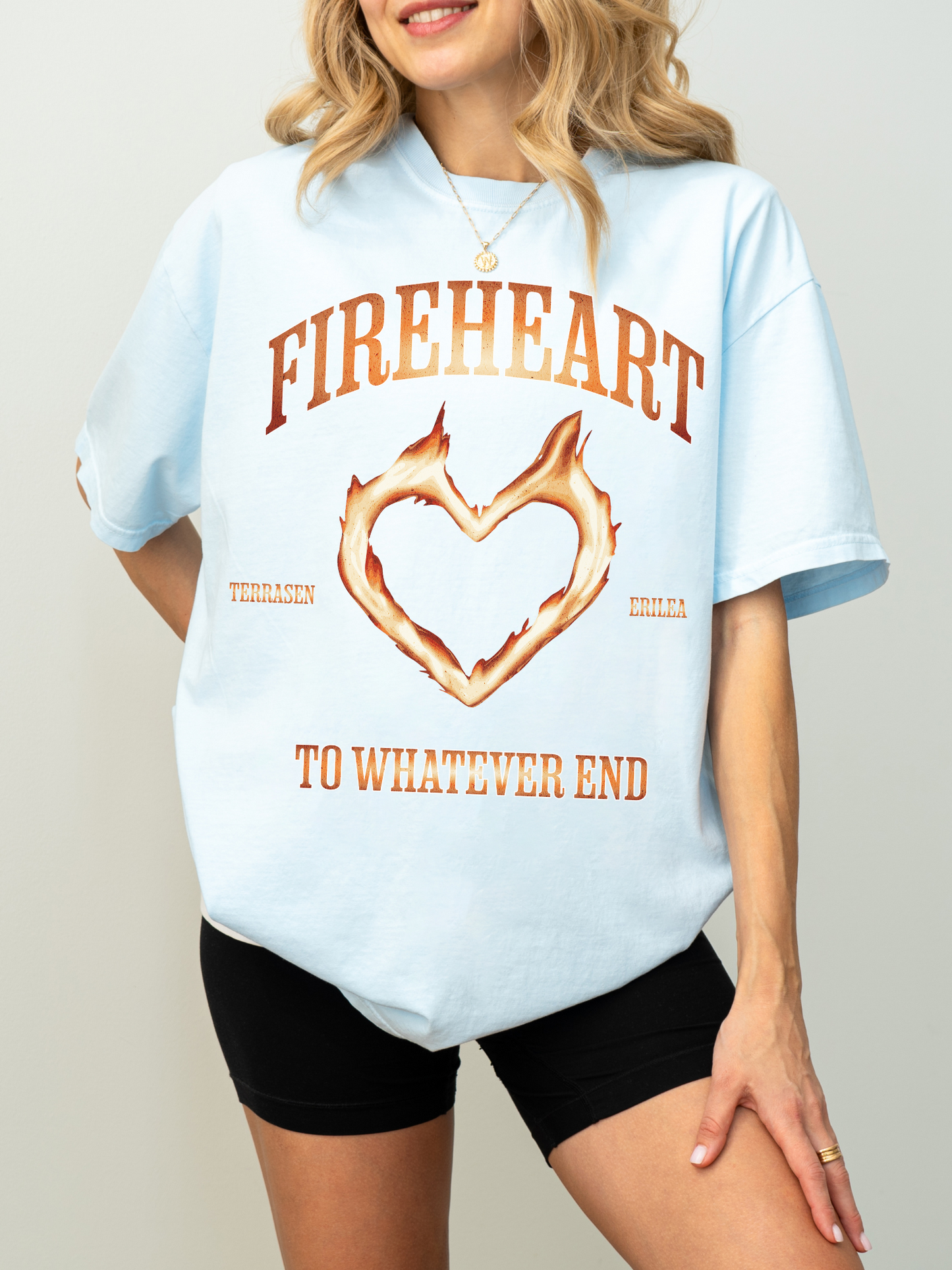 Fireheart To Whatever End Comfort Colors Shirt | Throne of Glass Merch