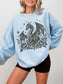 Floral Dragon Print Sweatshirt | Unique Fantasy Gift for Her