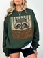 Raccoon Reading Sweatshirt | Funny Book Lover Gift