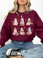 Watercolor Ghosts Sweatshirt | Spooky Gift for Halloween Lovers