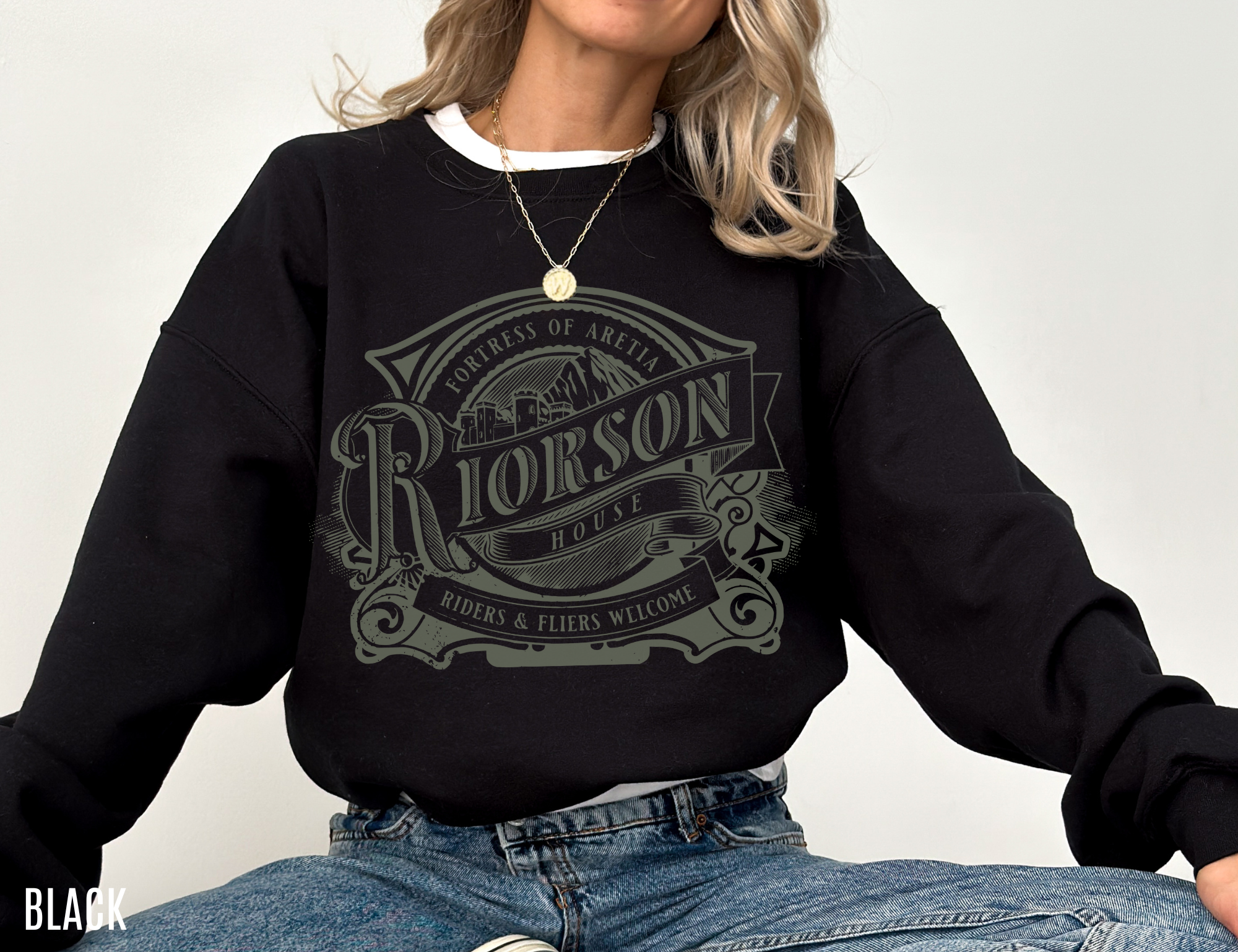 Riorson House Sweatshirt | Fourth Wing Merch - TheLibraryCloset