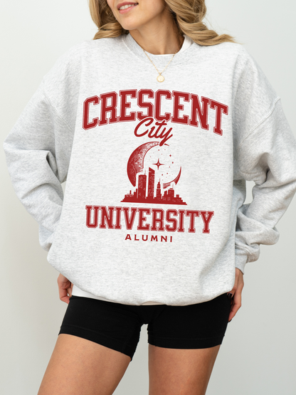 Crescent University Sweatshirt | Crescent City Merch - TheLibraryCloset