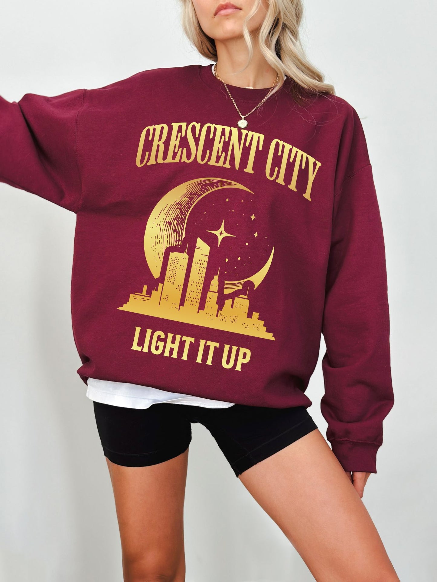 Light It Up Sweatshirt | Crescent City Merch - TheLibraryCloset