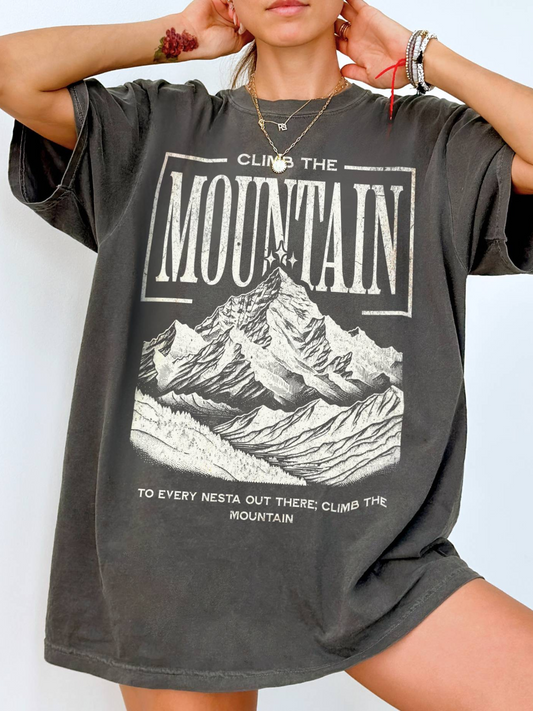 Climb the Mountain comfort colors Shirt | ACOTAR Merch - TheLibraryCloset