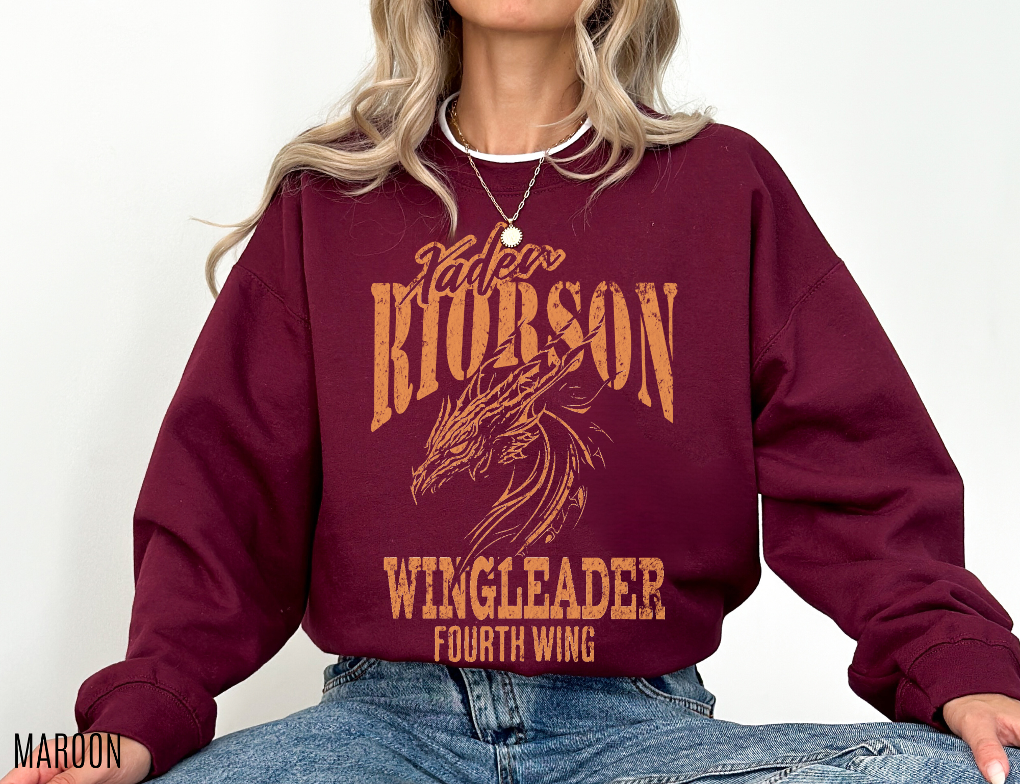 Xaden Riorson Wing Leader Sweatshirt - TheLibraryCloset