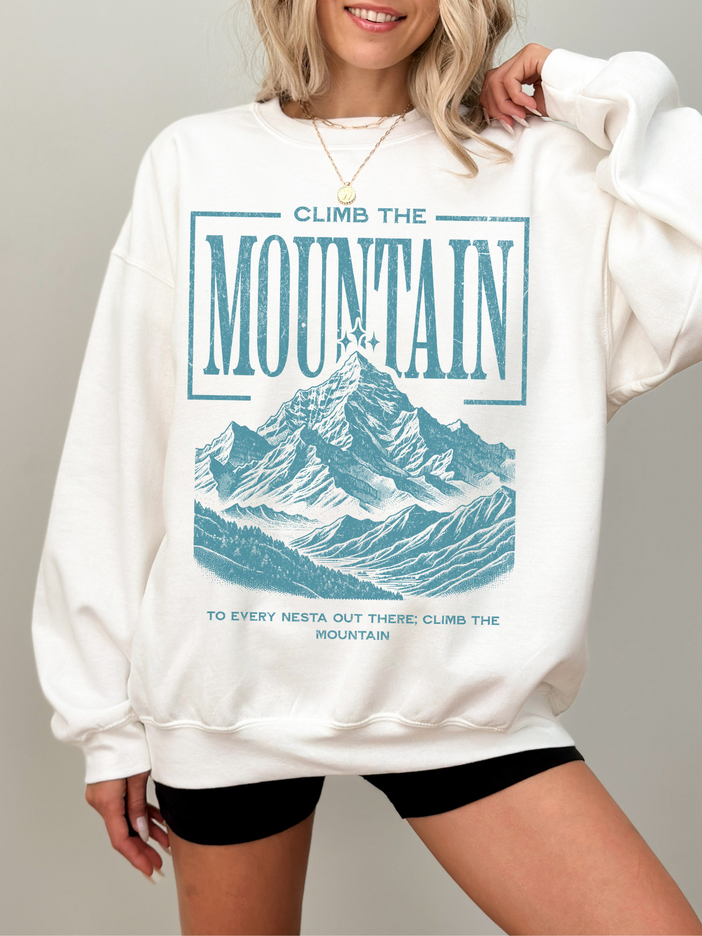 Climb the mountain sweatshirt | ACOTAR Merch - TheLibraryCloset