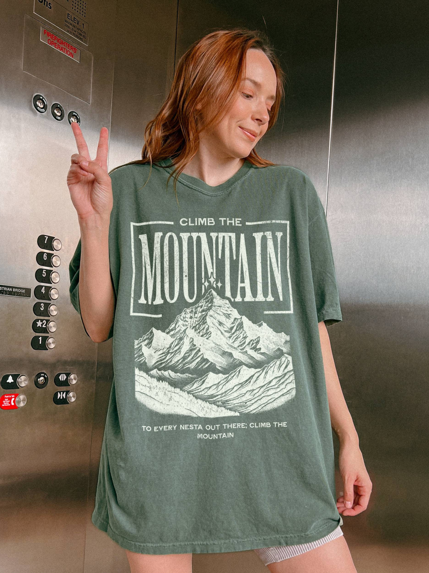 Climb the Mountain comfort colors Shirt | ACOTAR Merch - TheLibraryCloset