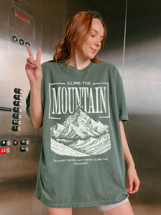 Climb the Mountain comfort colors Shirt | ACOTAR Merch - TheLibraryCloset