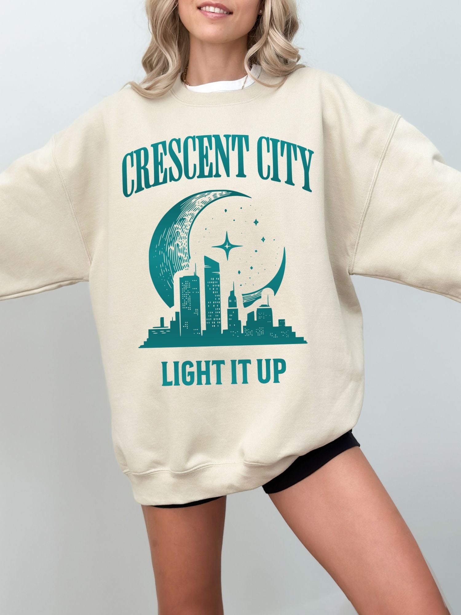 Light It Up Sweatshirt | Crescent City Merch - TheLibraryCloset