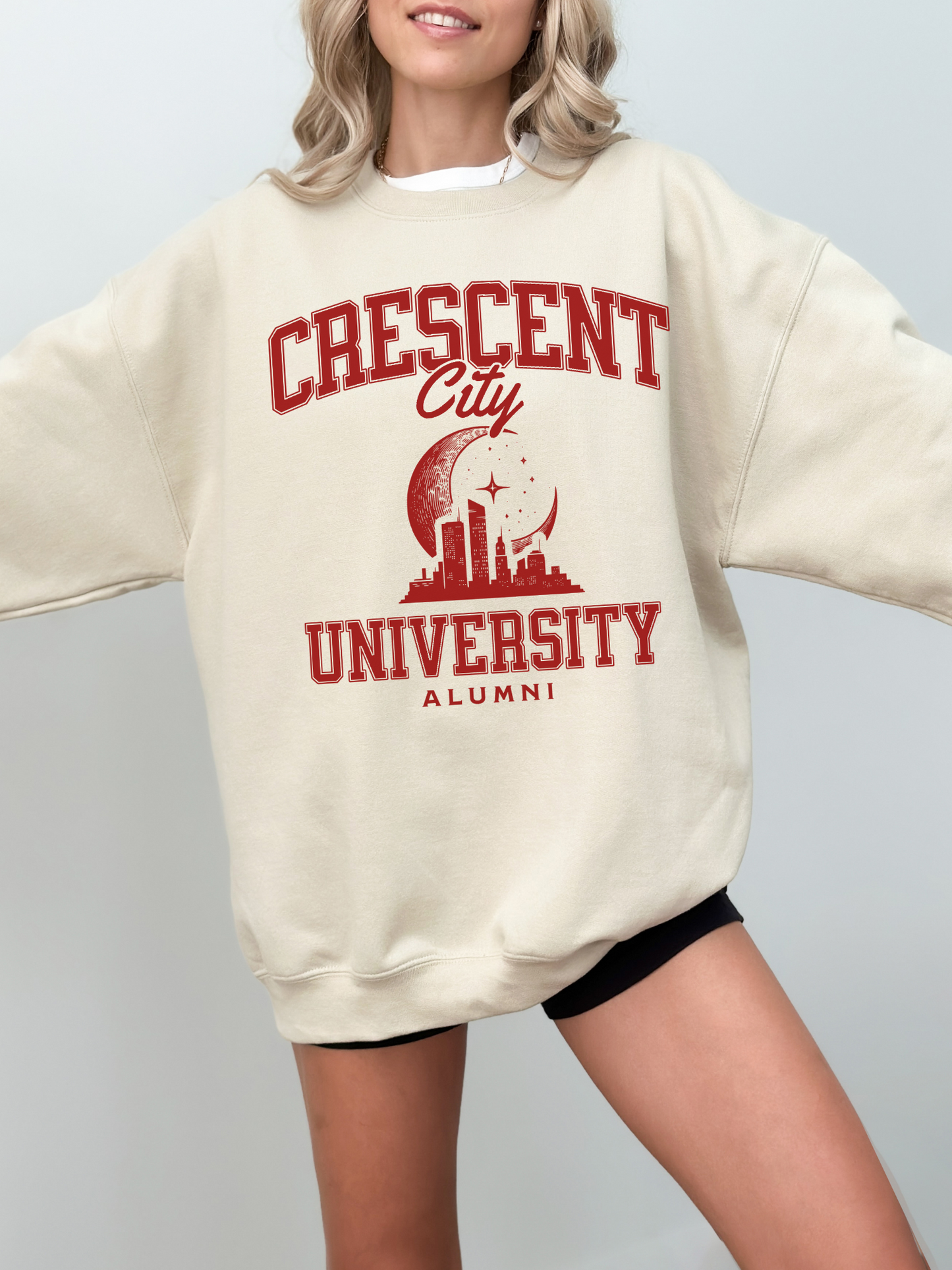 Crescent University Sweatshirt | Crescent City Merch - TheLibraryCloset