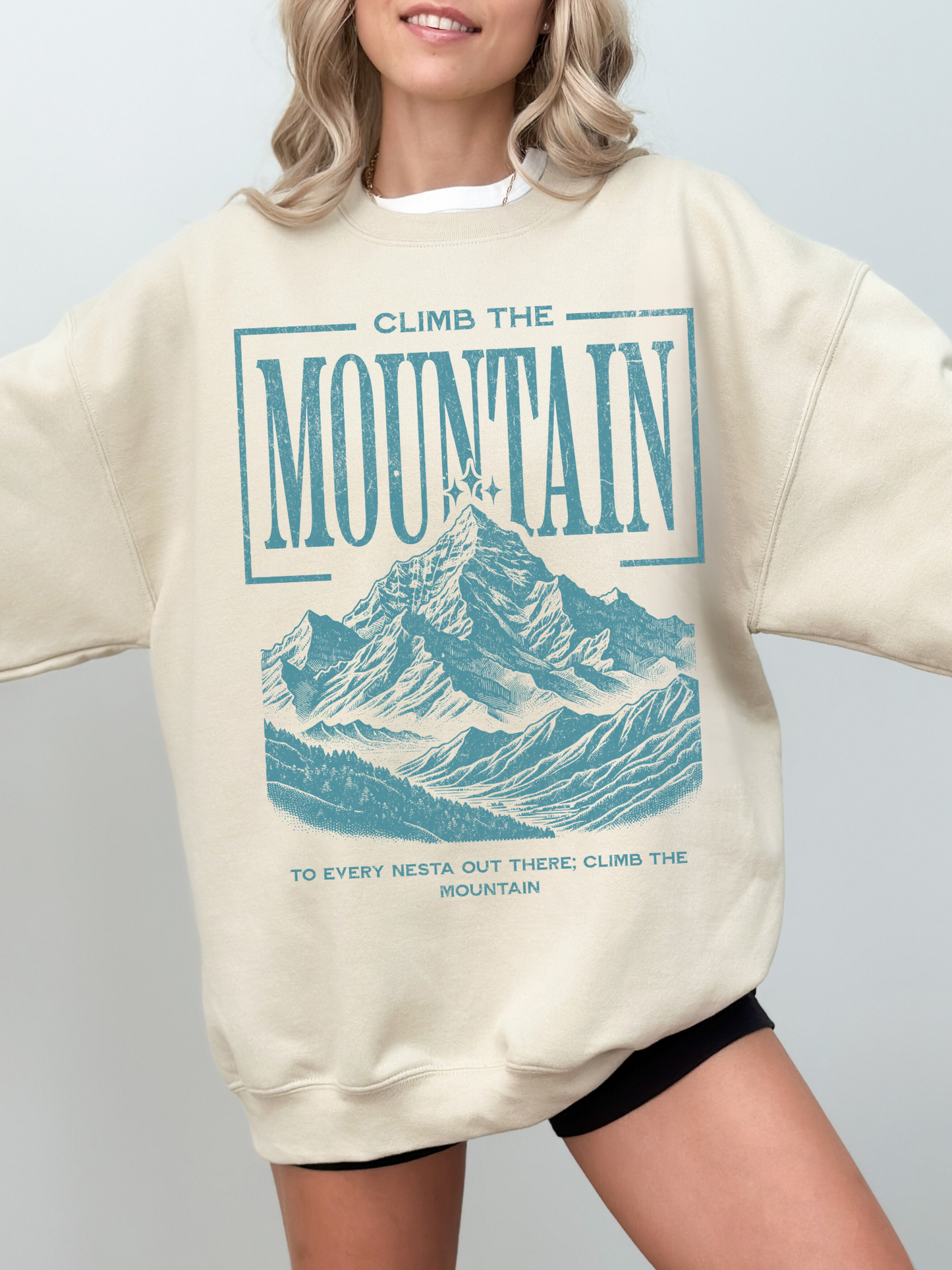 Climb the mountain sweatshirt | ACOTAR Merch - TheLibraryCloset