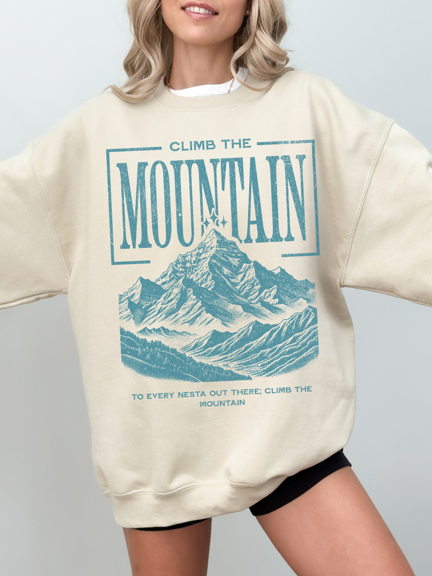 Climb the mountain sweatshirt | ACOTAR Merch - TheLibraryCloset