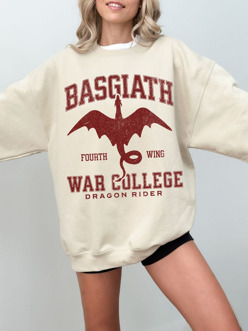 Basgiath War College Sweatshirt | Fourth Wing Merch β TheLibraryCloset