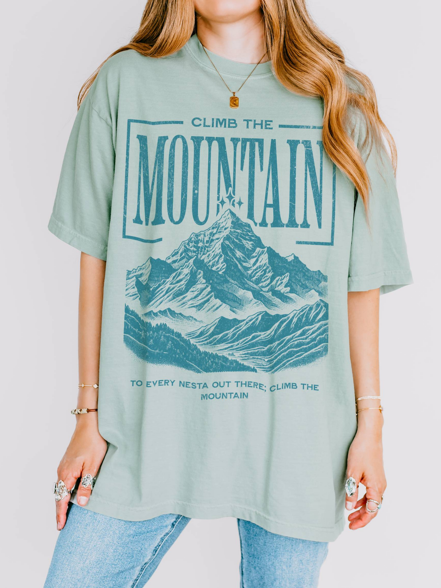 Climb the Mountain comfort colors Shirt | ACOTAR Merch - TheLibraryCloset