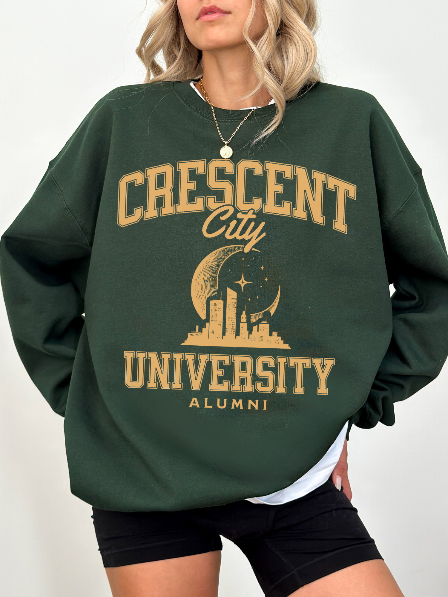 Crescent University Sweatshirt | Crescent City Merch - TheLibraryCloset