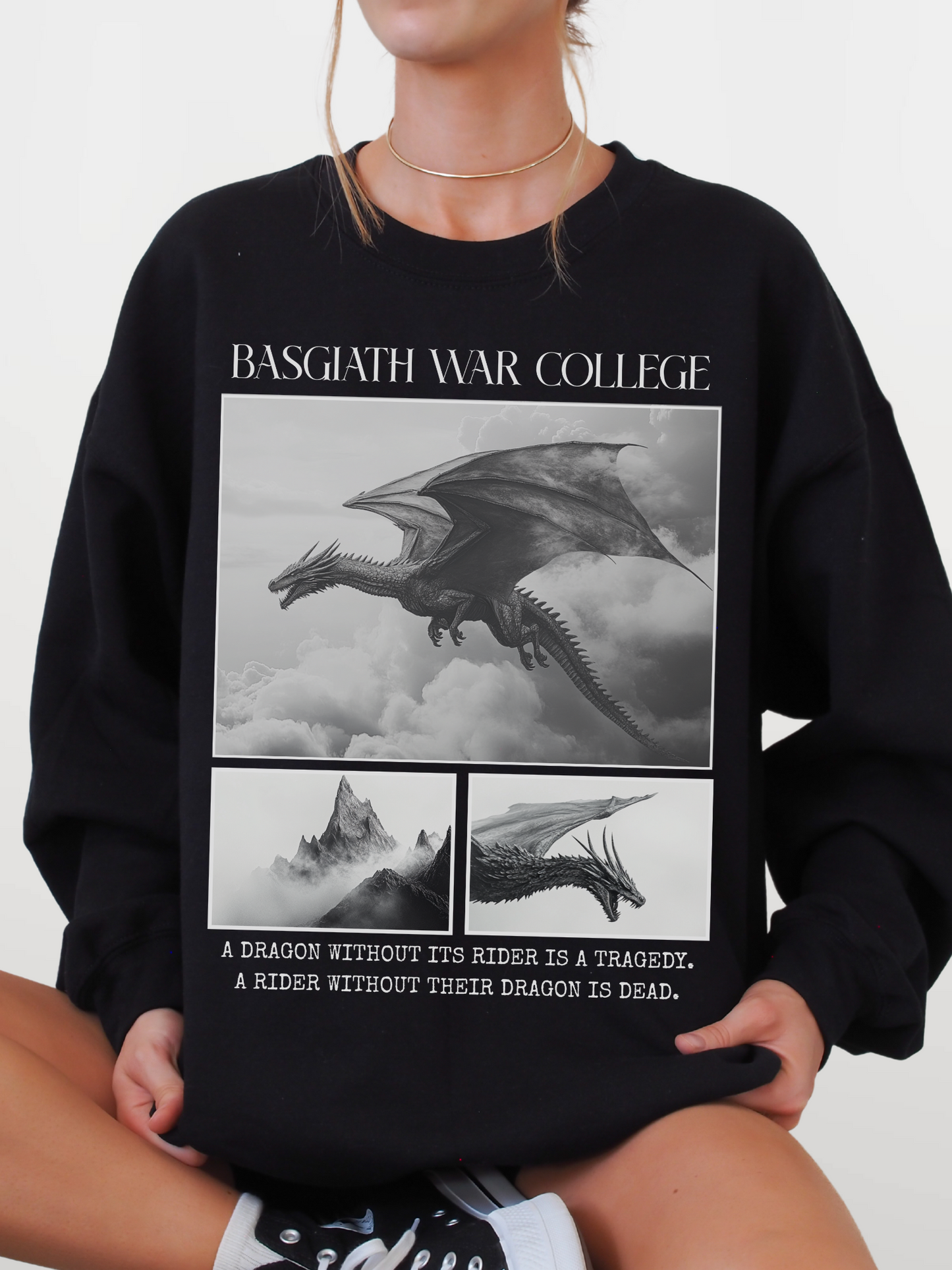 Basgiath War College Dragons Sweatshirt | Fourth Wing Merch