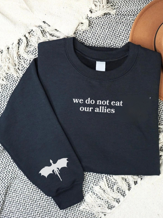 Let us be menaces Sweatshirt | Fourth Wing Onyx Storm Merch