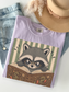 Raccoon Reading Comfort Colors Shirt | Funny Book Lover Gift