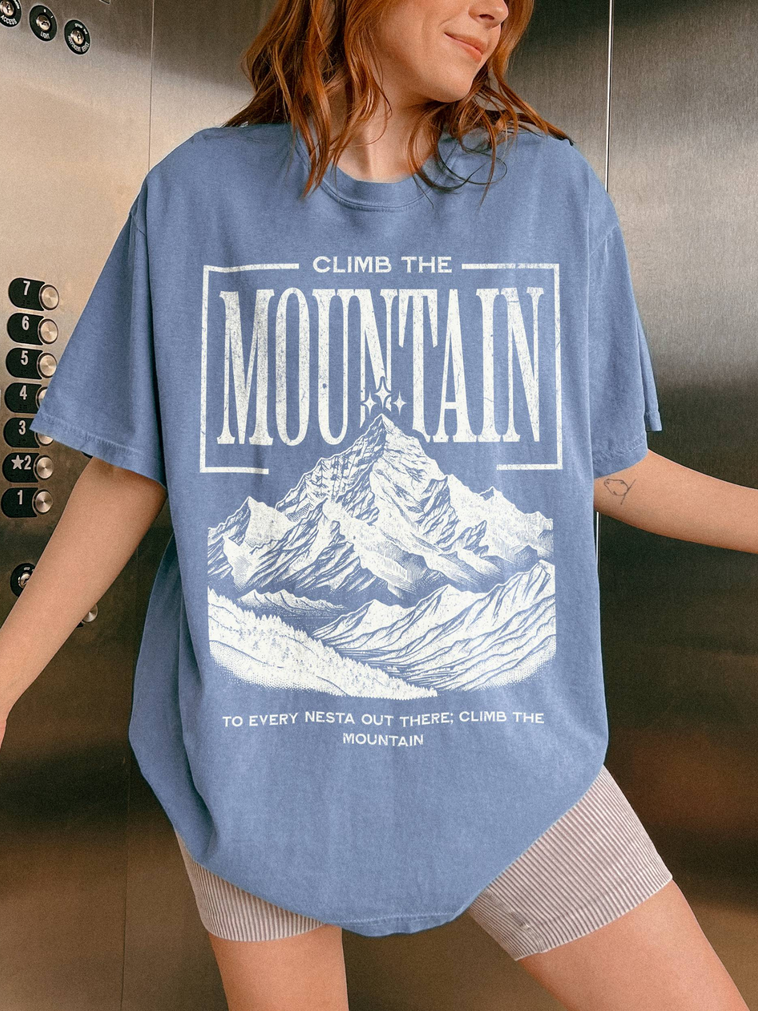 Climb the Mountain comfort colors Shirt | ACOTAR Merch - TheLibraryCloset