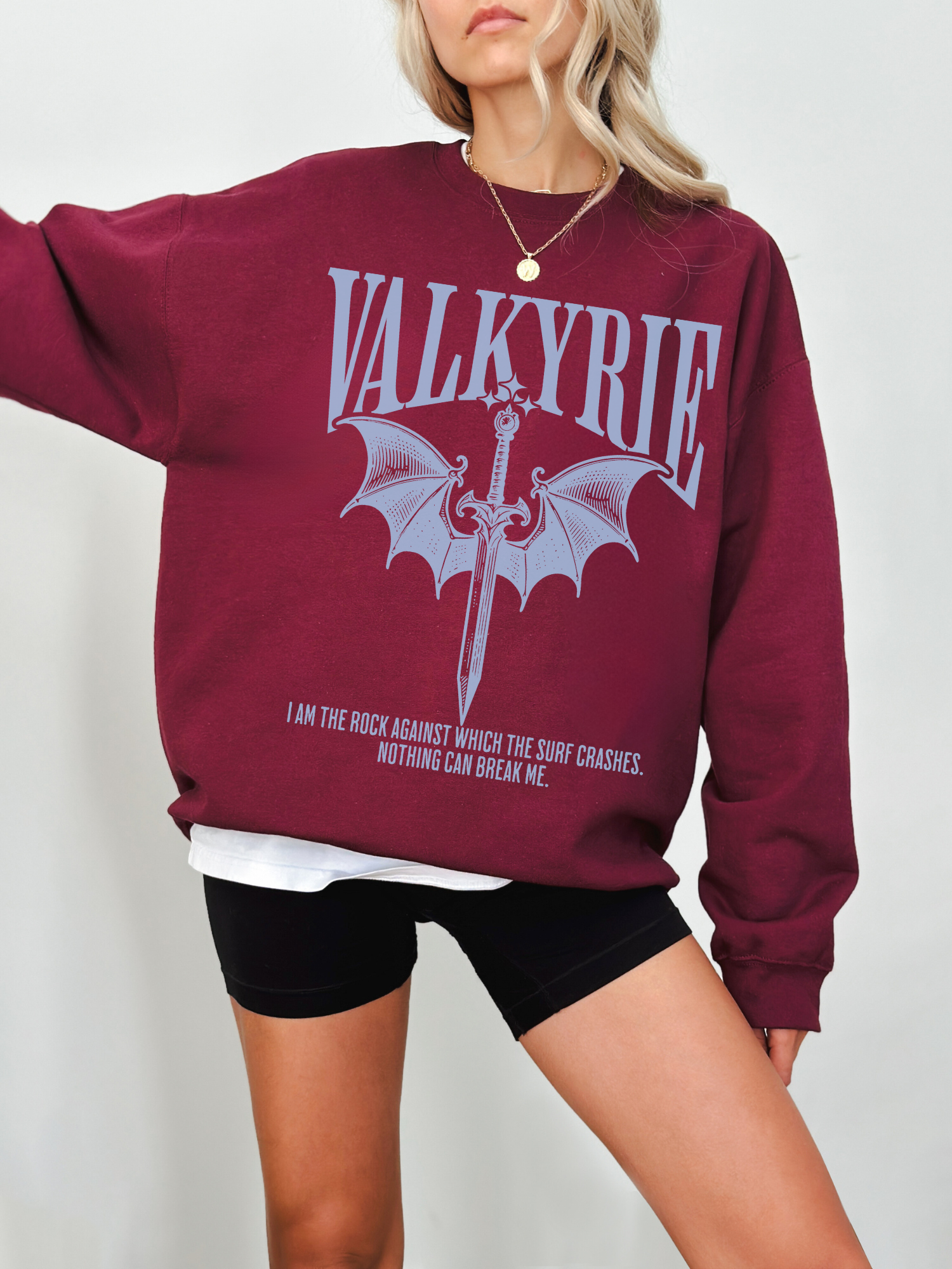 Valkyrie Sweatshirt | A Court of Silver Flames, ACOTAR Merch - TheLibraryCloset