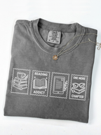 Book Lover Stamps Comfort Colors Shirt | Bookish Gift for Her