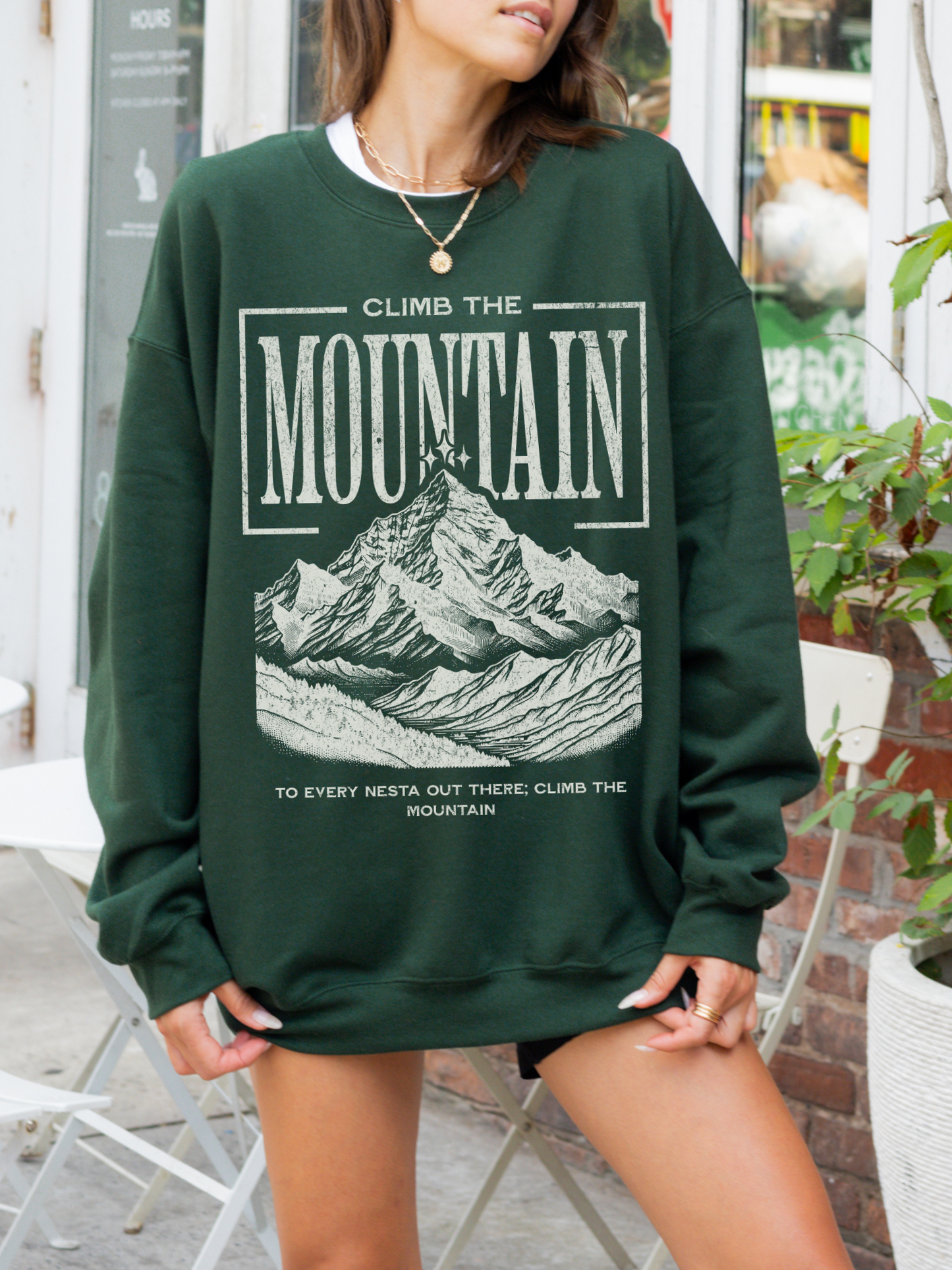 Climb the mountain sweatshirt | ACOTAR Merch - TheLibraryCloset