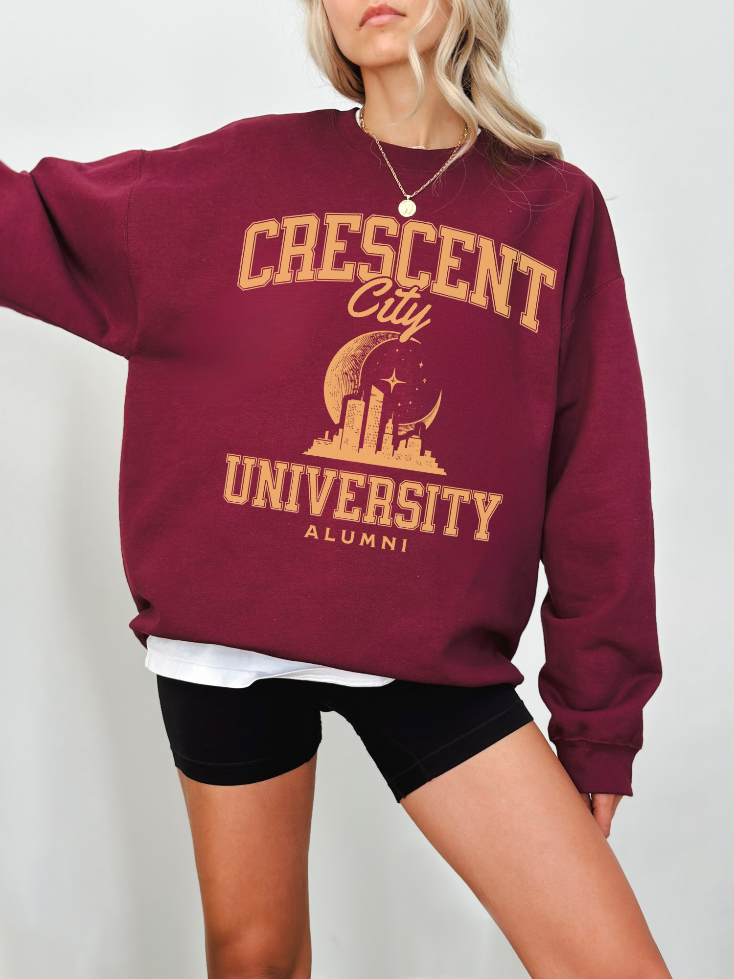 Crescent University Sweatshirt | Crescent City Merch - TheLibraryCloset